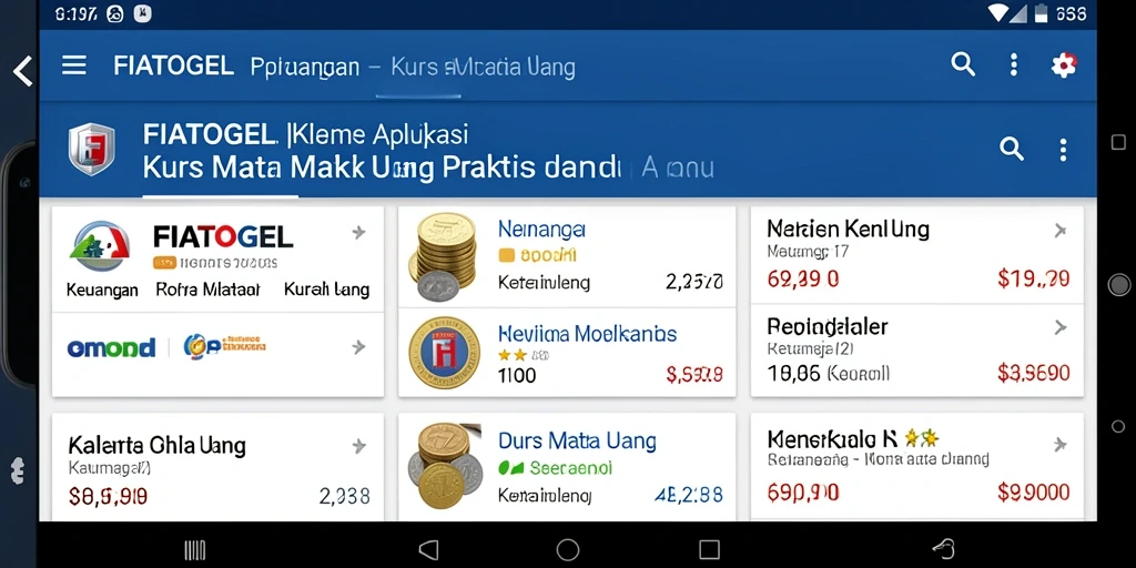 Tampilan antarmuka FIATOGEL untuk konversi mata uang yang sederhana dan efisien.