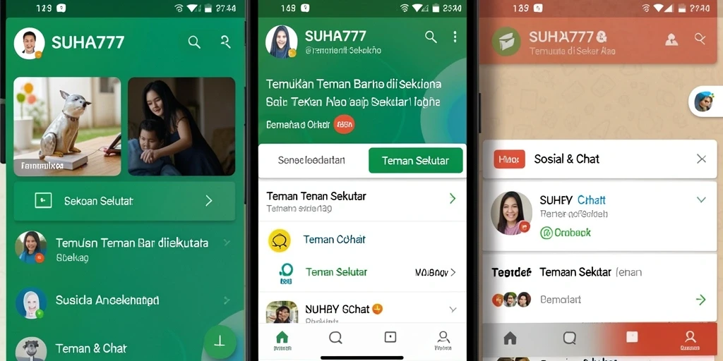Tampilan antarmuka SUHU777 yang simpel dan menarik.