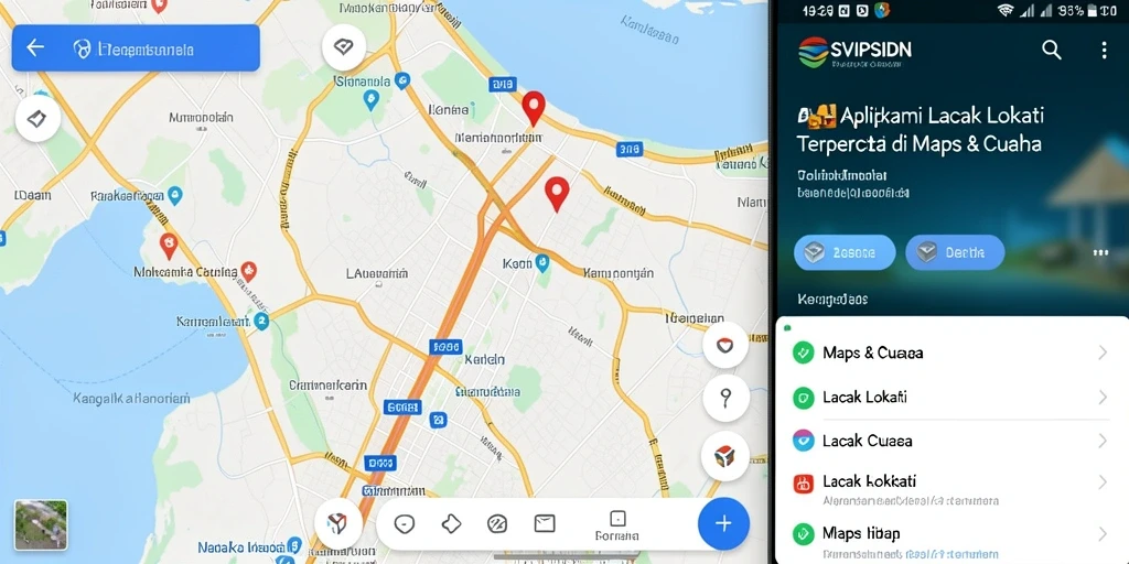Antarmuka pengguna aplikasi Lacak Lokasi SVIPSIDN yang intuitif.